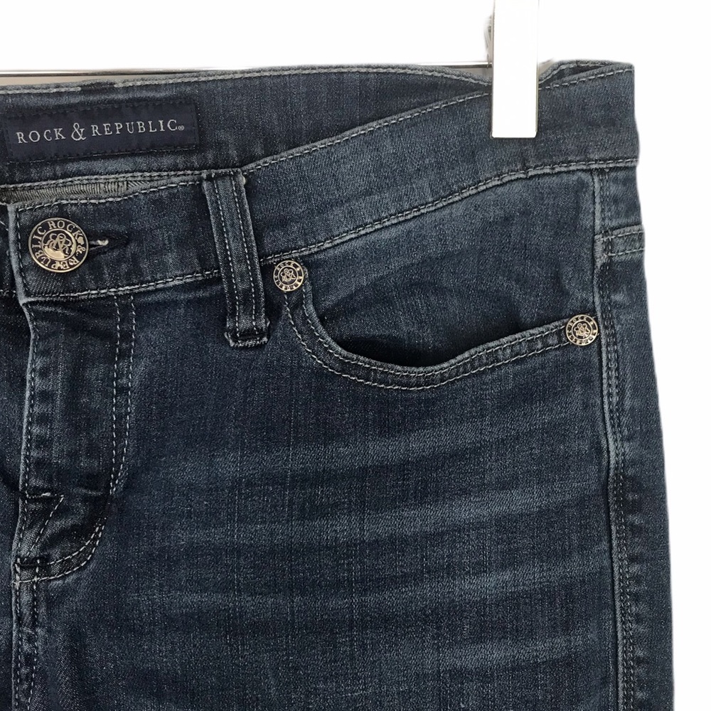 Rock & Republic Kasandra Bootcut Jeans Dark Wash Size 12 - Picture 7 of 14